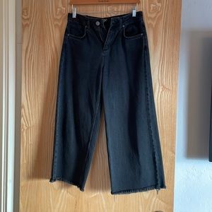 BDG washed black denim jeans “gauchos”